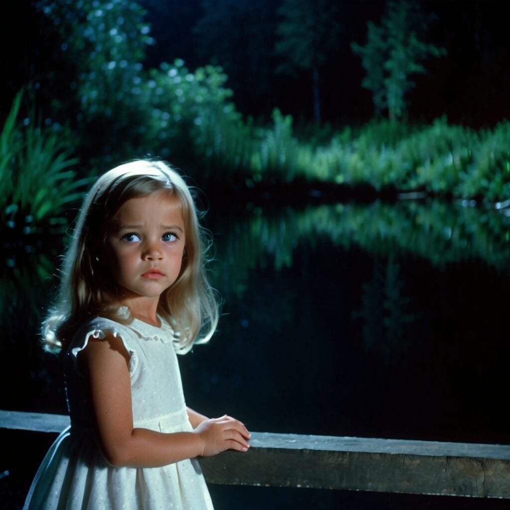 Conto de uma garotinha que encontra um lago mágico